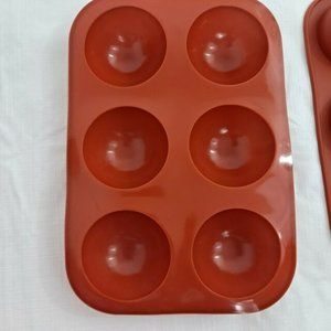 Silicone Chocolate Bomb Baking Molds Semi Sphere Domes 2 Pieces 6 cavity each